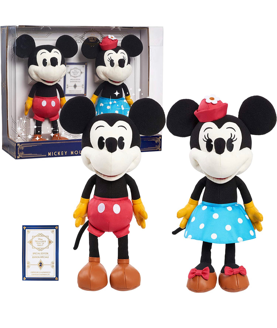 Disney Treasures From the Vault, Limited Edition Mickey Mouse and Minnie Mouse Plush