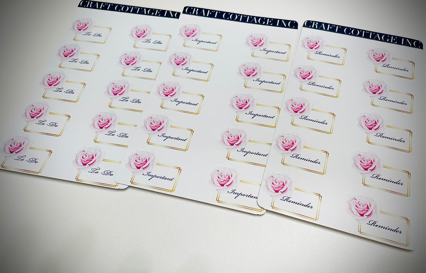 Rose sticker collection