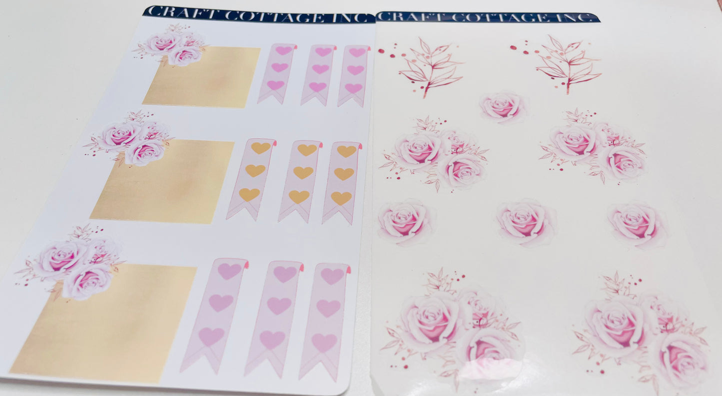 Rose sticker collection