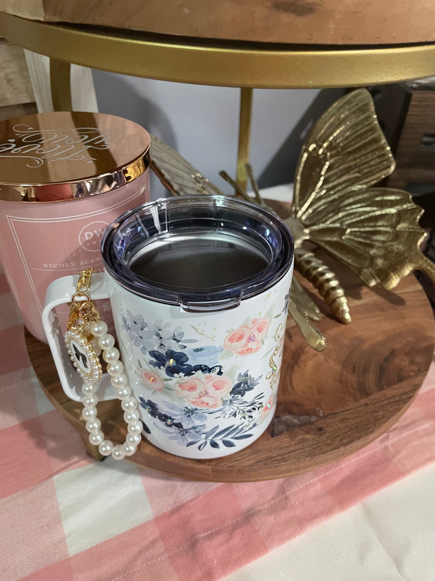 Queen bee travel mug