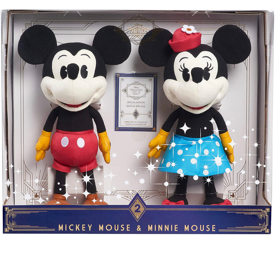 Disney Treasures From the Vault, Limited Edition Mickey Mouse and Minnie Mouse Plush